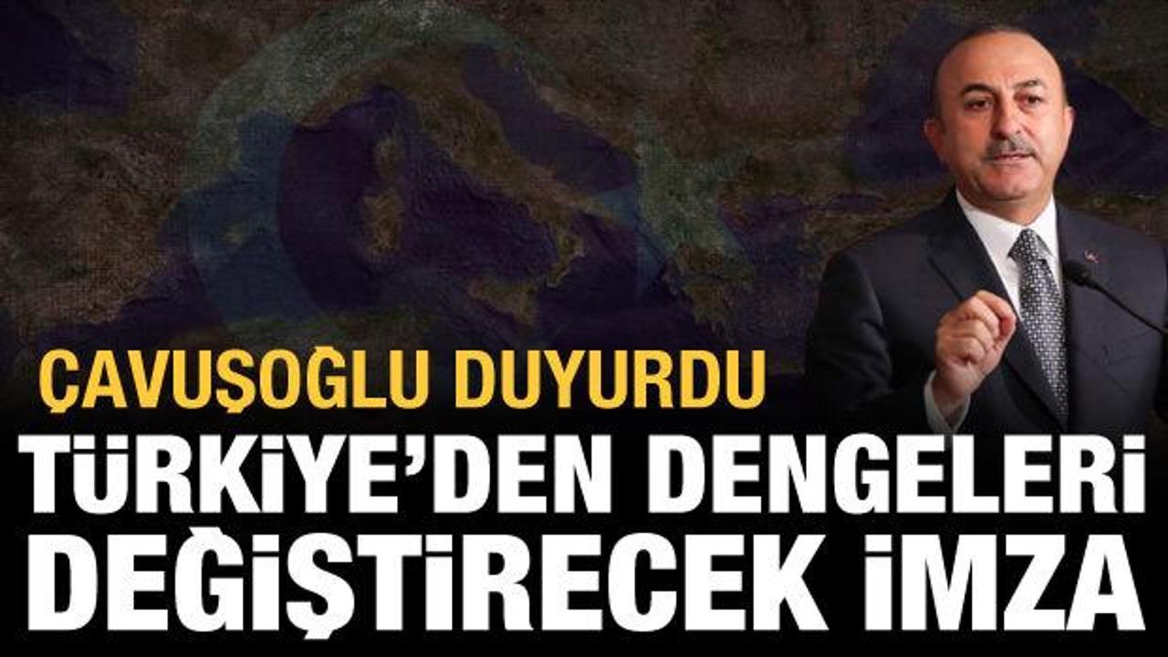 Türkiye'den Akdeniz'de dengeleri değiştirecek imza! Çavuşoğlu Libya'da açıkladı