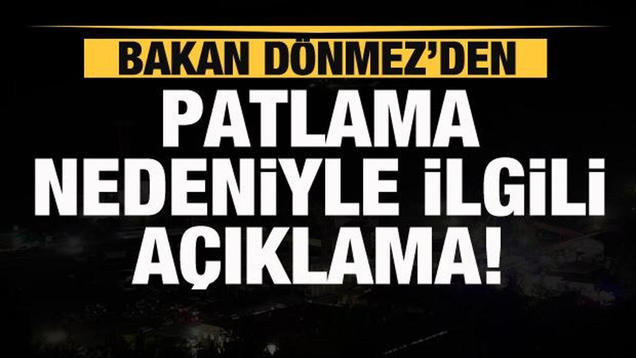 Bartın'da maden patlaması! Bakan Dönmez patlama nedenini açıkladı