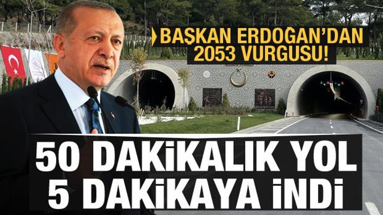 Başkan Erdoğan Assos ve Troya tünellerinin açılışını yaptı