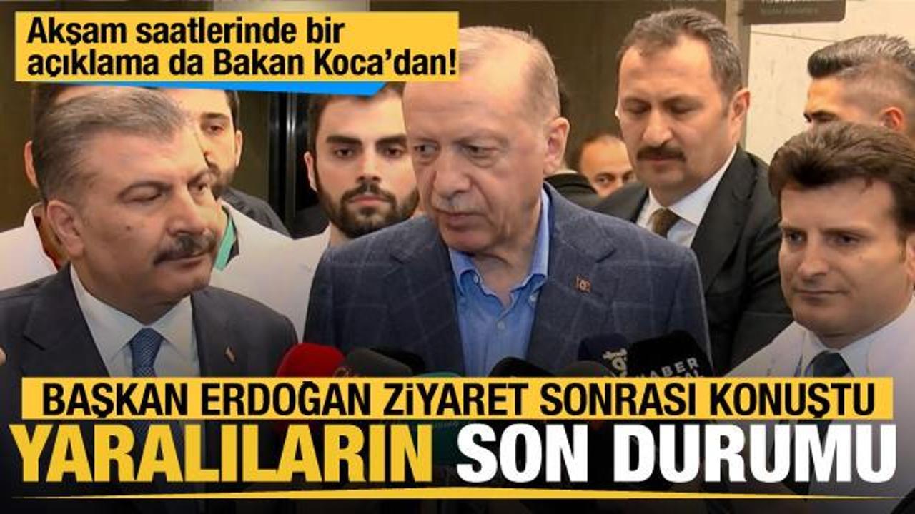 Cumhurbaşkanı Erdoğan, İstanbul'daki yaralı madencilerin sağlık durumunu a&ccedil;ıkladı