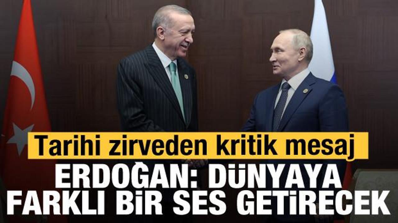 Erdoğan ve Putin bir araya geldi: Dünyaya farklı ses getirecek