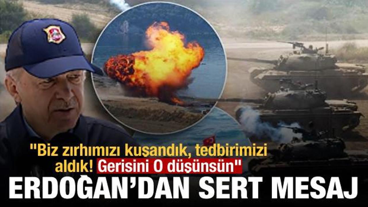 Erdoğan'dan Ege mesajı: Biz zırhımızı kuşandık, tedbirimizi aldık! Gerisini O düşünsün