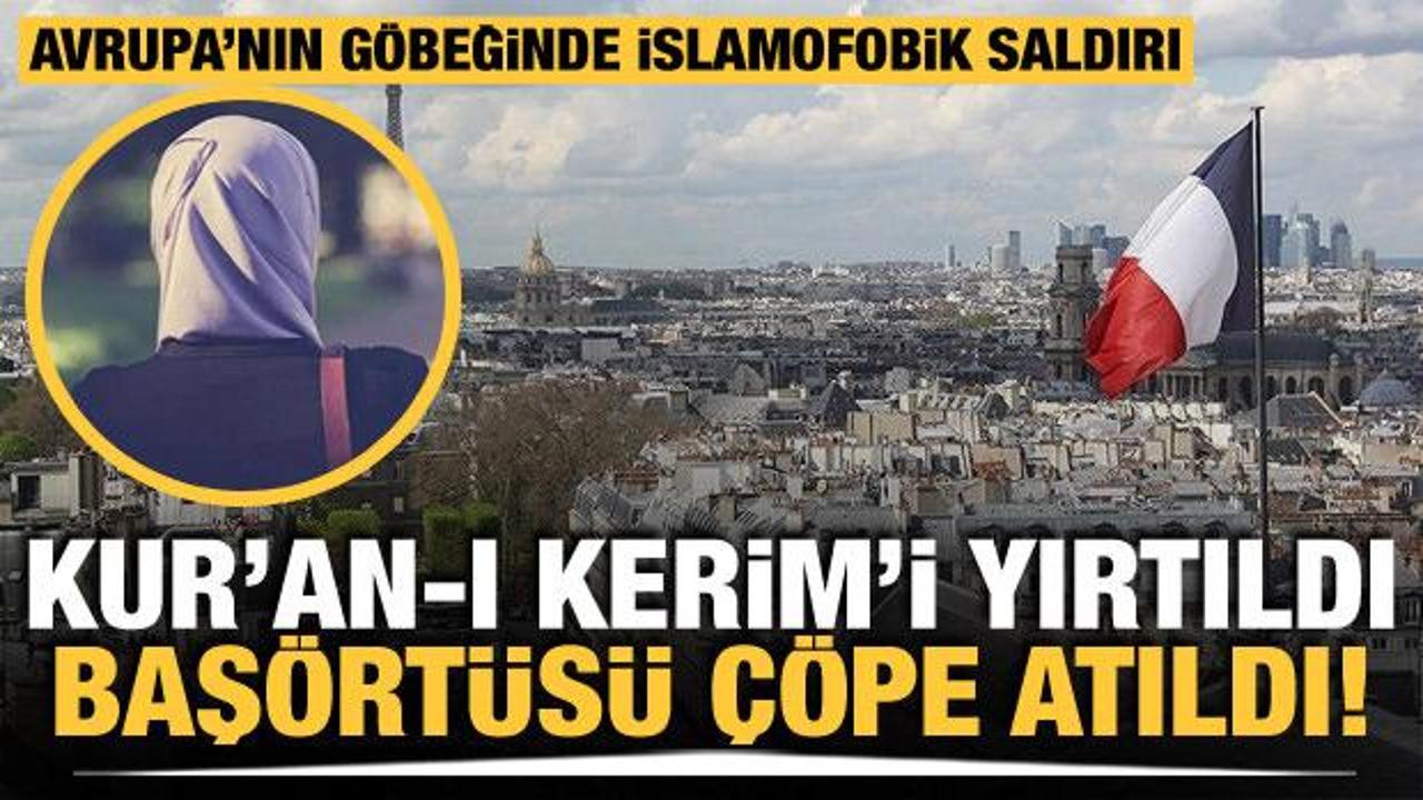 Fransa'da bir yurtta lise öğrencisinin Kuran-ı Kerim'i yırtıldı, başörtüsü çöpe atıldı