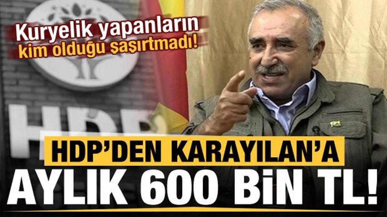 HDP'den Karayılan'a aylık 600 bin TL: Vekiller kuryelik yapıyor!