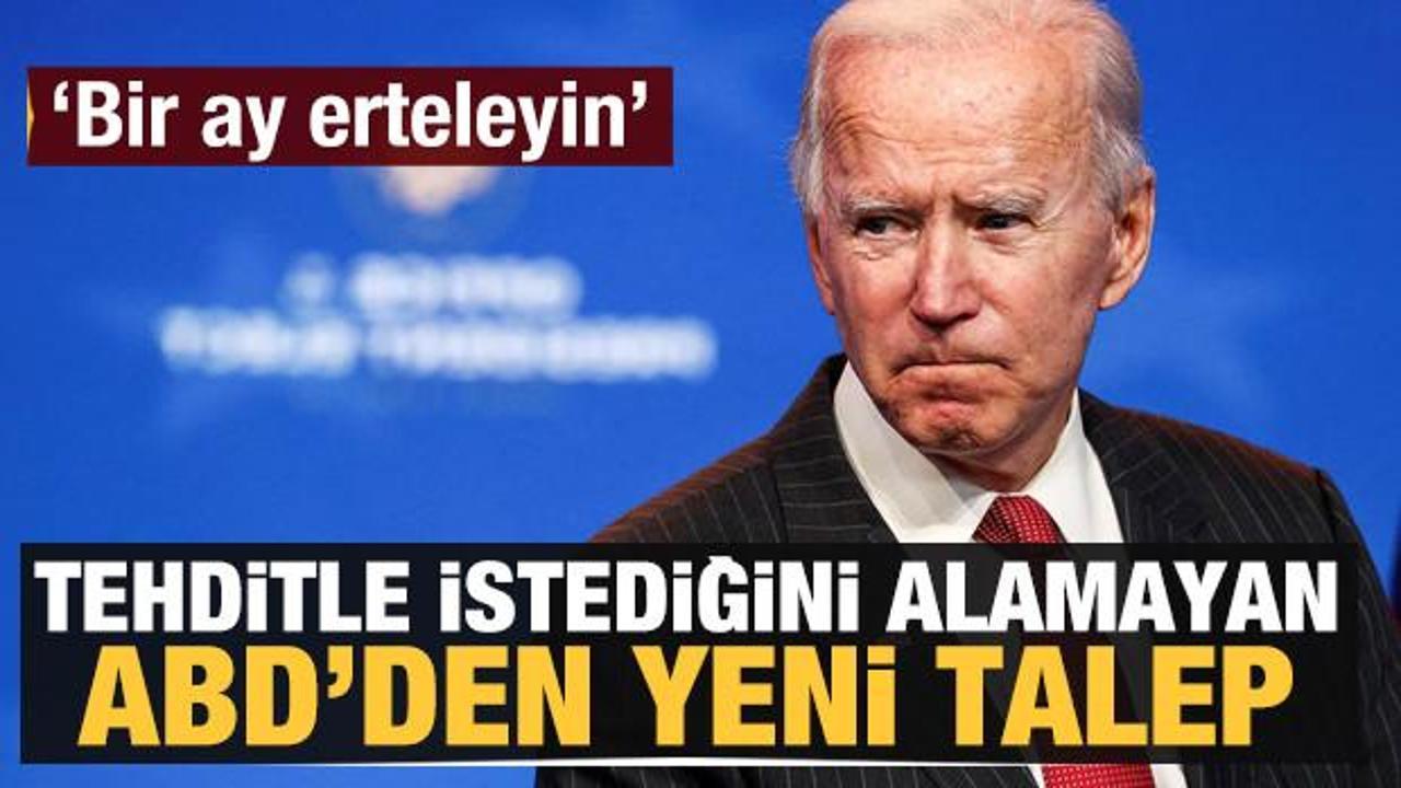 Tehditle istediğini alamayan ABD rica etti: Petrol kararını erteleyin