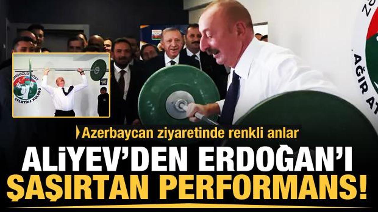 Aliyev'den Cumhurbaşkanı Erdoğan'ı şaşırtan performans