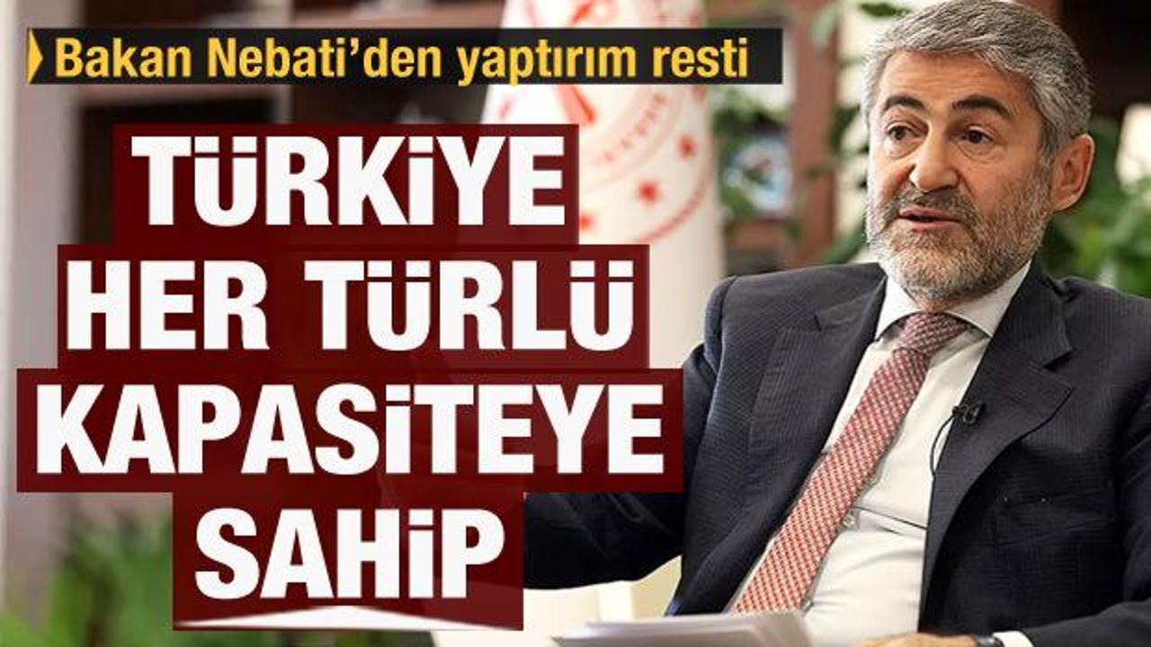 Bakan Nebati'den Batı'ya yaptırım resti: T&uuml;rkiye her t&uuml;rl&uuml; kapasiteye sahip