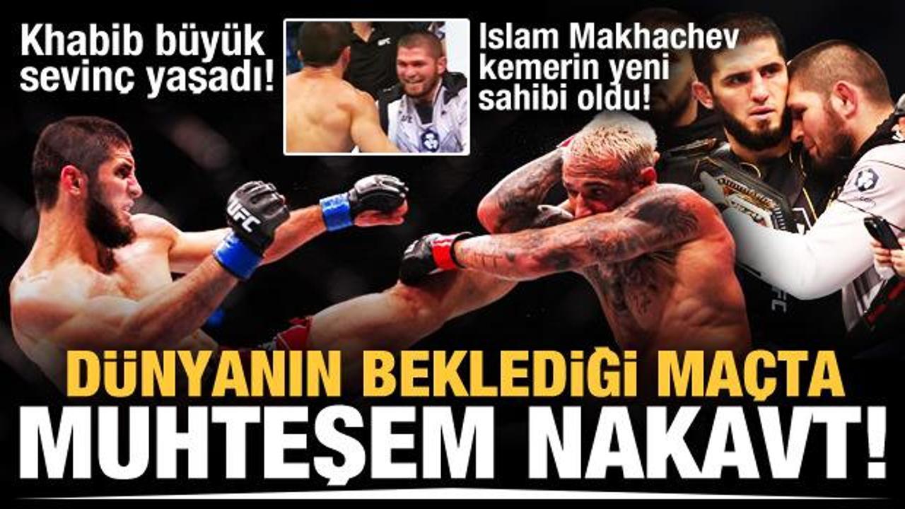 Dünyanın beklediği maçta kazanan Islam Makhachev oldu!