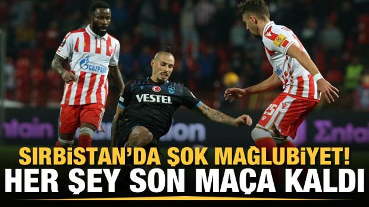Trabzonspor Sırbistan'da mağlup! Her şeyi son maça kaldı