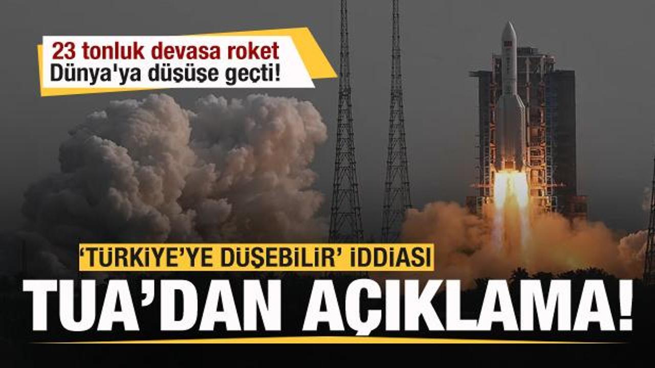 23 tonluk roket Dünya'ya düşüşe geçti! 'Türkiye'ye düşebilir' iddiasına açıklama!
