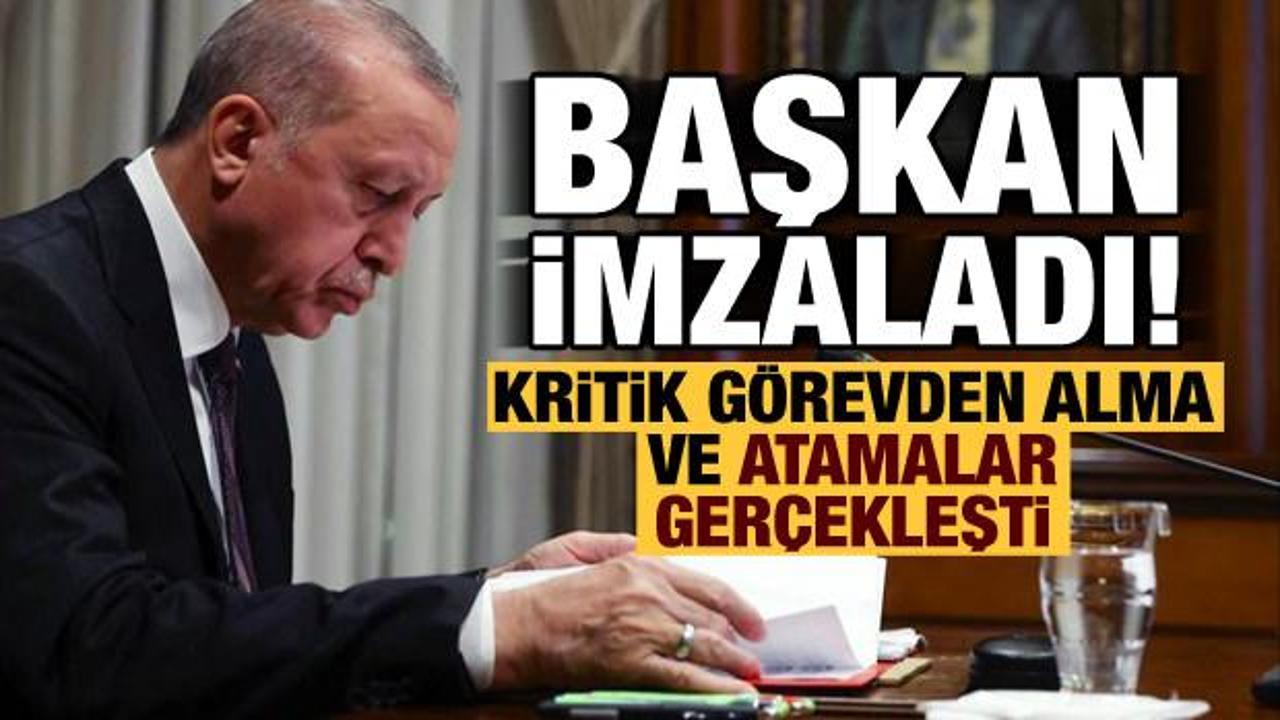 Başkan Erdoğan imzaladı: Kritik atamalar Resmi Gazete'de yayımlandı!
