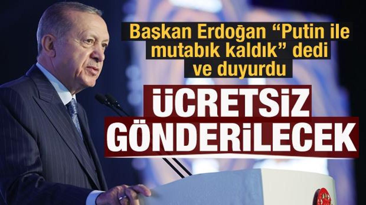 Cumhurbaşkanı Erdoğan: Putin ile bu konuda anlaştık
