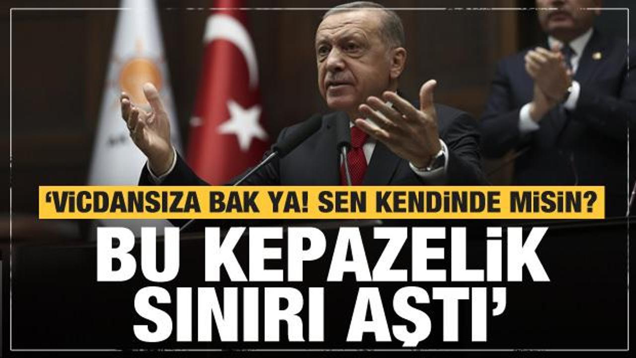 Erdoğan 'Bu kepazelik sınırı aştı' diyerek Kılıçdaroğlu'nu yerden yere vurdu