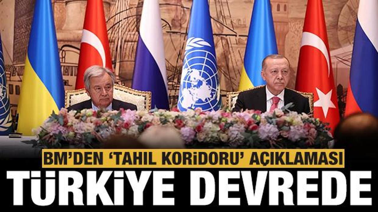 Son dakika: BM'den 'tahıl koridoru' a&ccedil;ıklaması