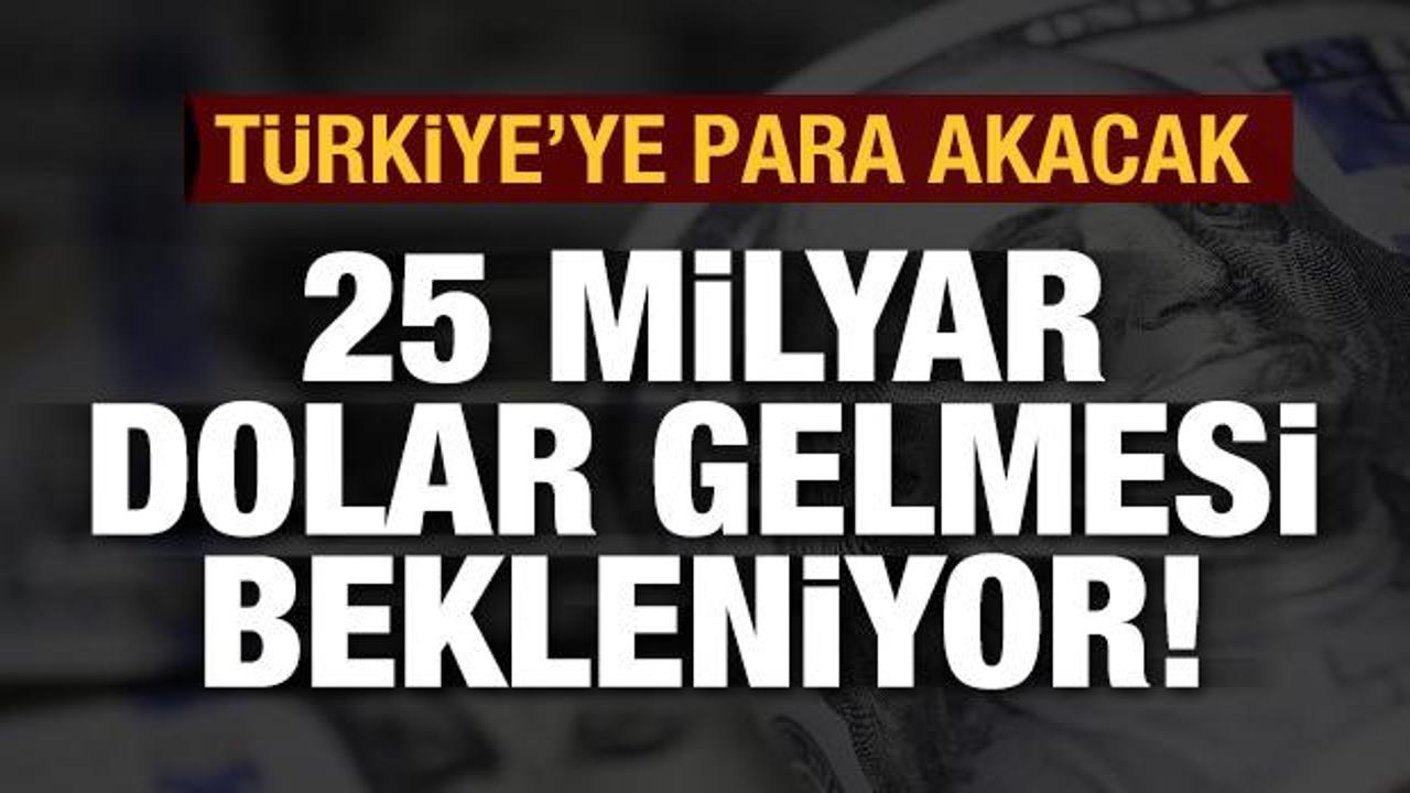 Türkiye'ye para akacak! Tam 25 milyar dolar gelmesi bekleniyor