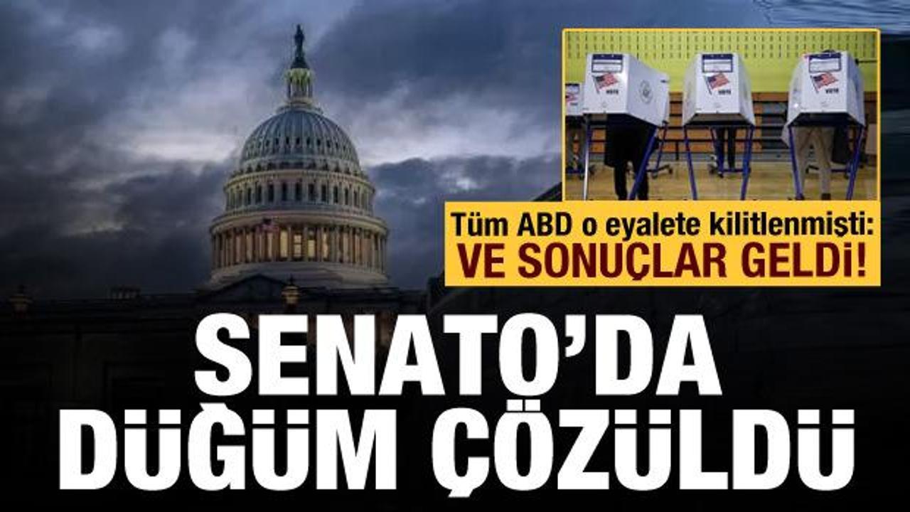 ABD'de kritik eyaletten sonu&ccedil;lar geldi: Senato'da &ccedil;oğunluk Demokratlar'a ge&ccedil;ti