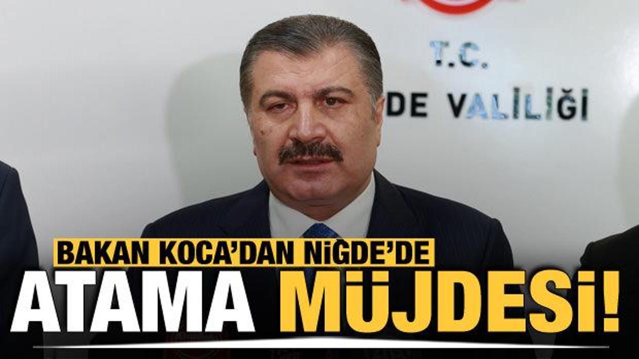 Bakan Koca'dan 'atama' a&ccedil;ıklaması: İlk etapta 42 bin 500 kişi alacağız