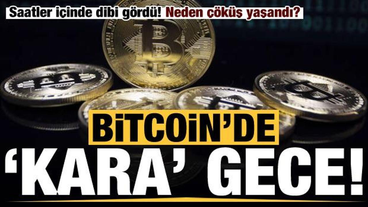 Bitcoin'de kara gece: Saatler i&ccedil;inde dibi g&ouml;rd&uuml;! D&uuml;ş&uuml;ş neden yaşandı?