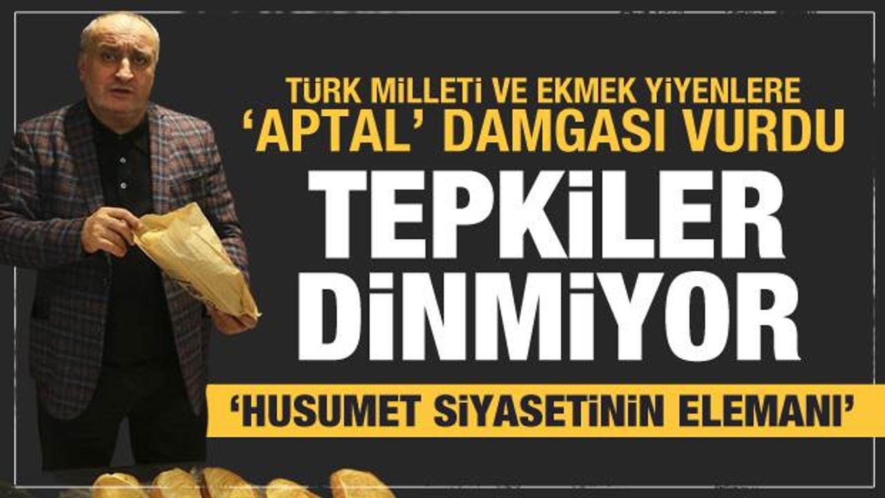 Millete ve ekmek yiyenlere 'aptal' dedi! Tepkiler &ccedil;ığ gibi: Husumet siyasetinin elemanı
