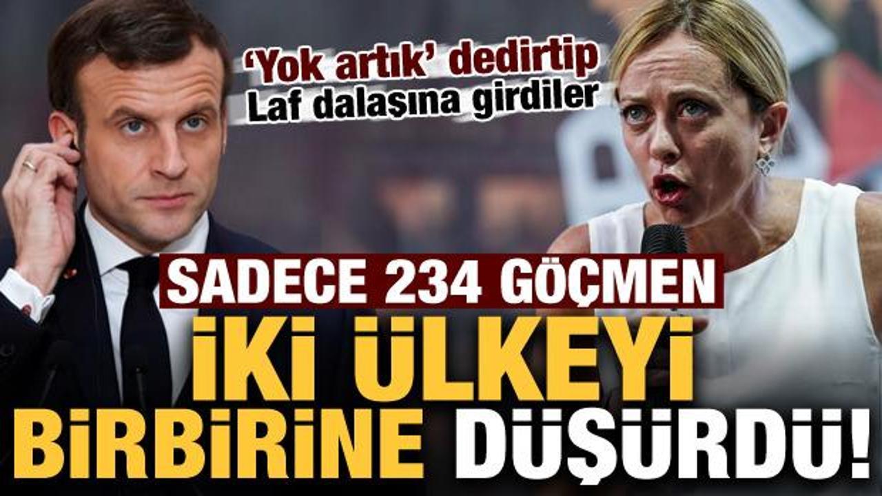 Sadece 234 g&ouml;&ccedil;men İtalya ve Fransa'yı birbirine d&uuml;ş&uuml;rd&uuml;: Laf dalaşına girdiler!
