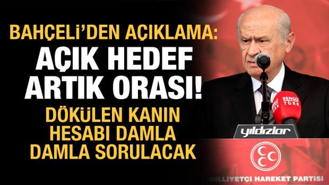 Bah&ccedil;eli: D&ouml;k&uuml;len kanın hesabını damla damla soracağız!