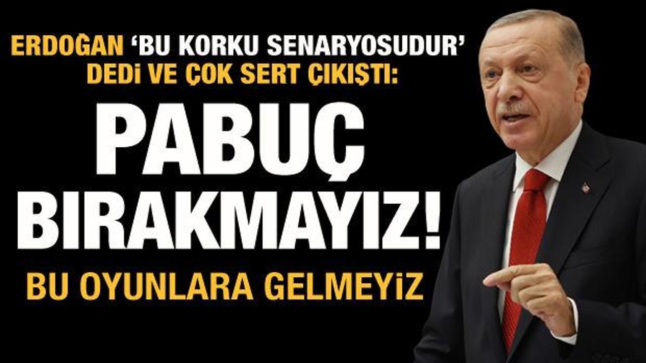 Cumhurbaşkanı Erdoğan net konuştu: Pabuç bırakmayız!
