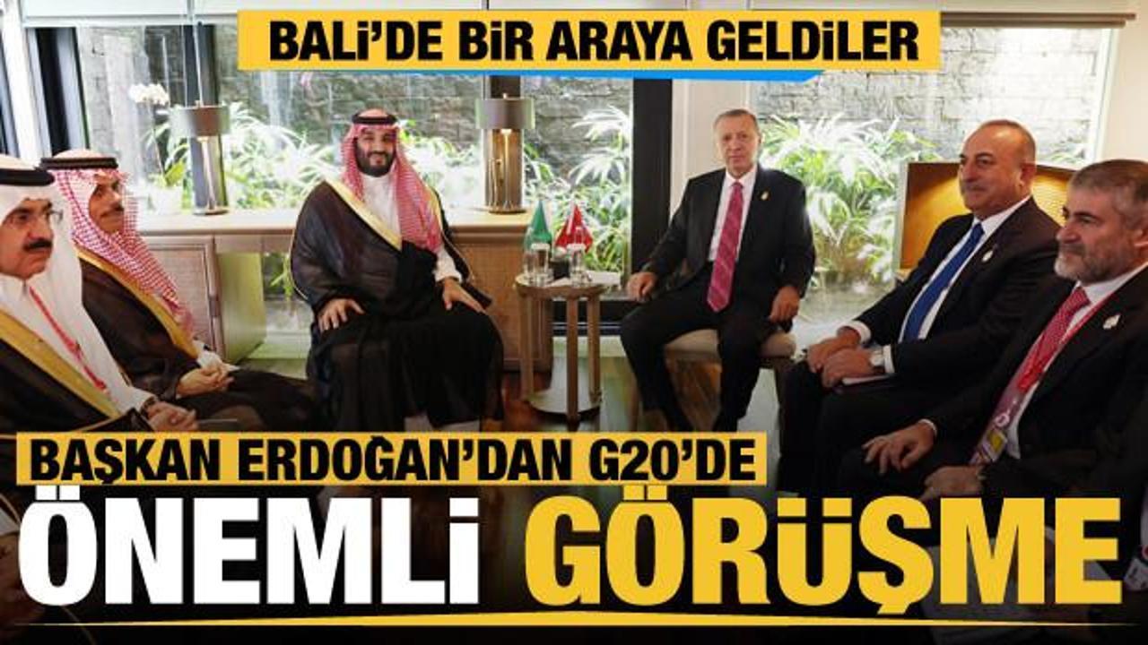 Cumhurbaşkanı Erdoğan, Prens Selman ile görüştü