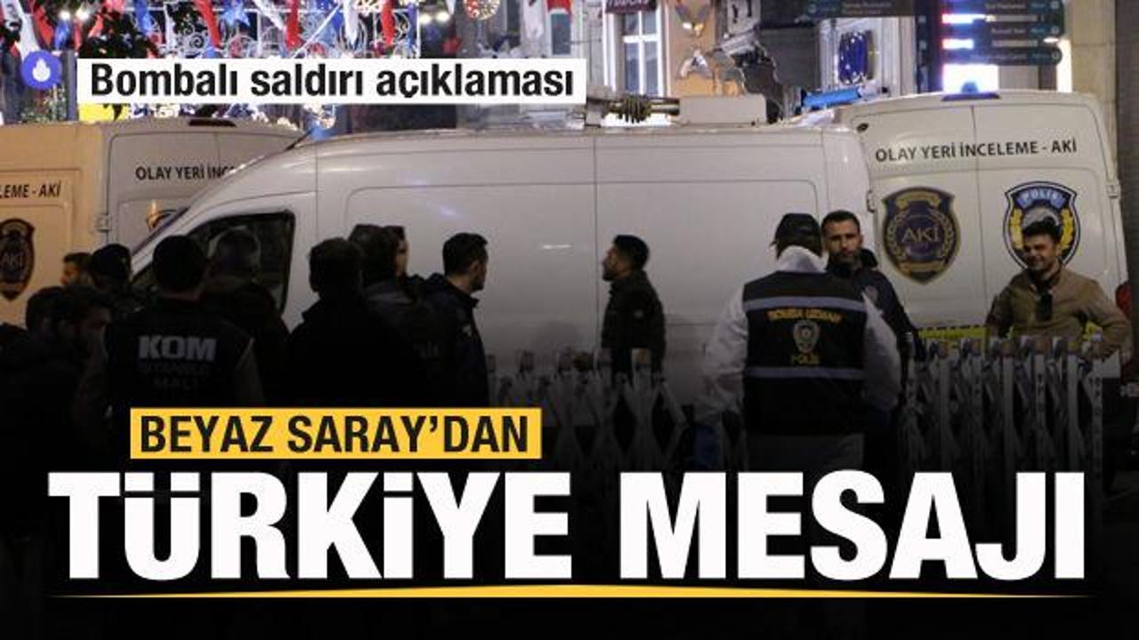 İstiklal Caddesi'nde saldırı! Beyaz Saray'dan Türkiye açıklaması