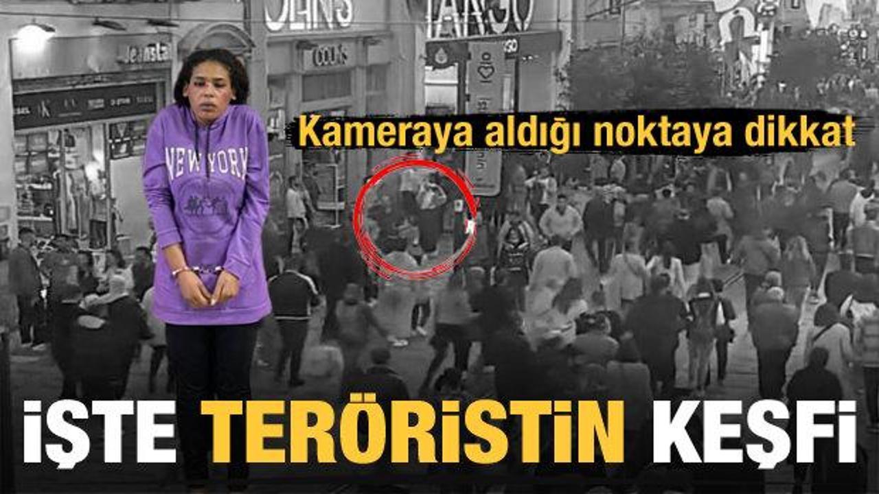 İstiklal'i kana bulayan PKK/PYD'li terörist Ahlam Albashır'ın keşif görüntüleri çıktı