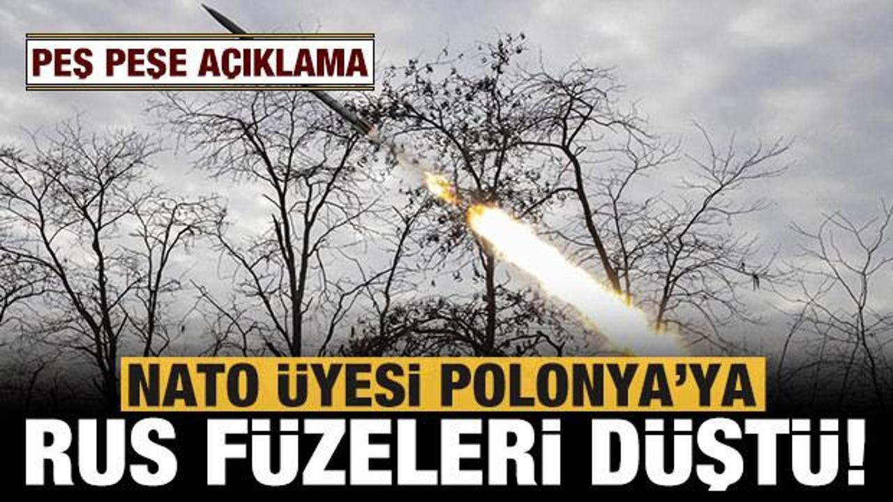 Son dakika: Polonya'ya 2 füze düştü: NATO uçakları havalandı