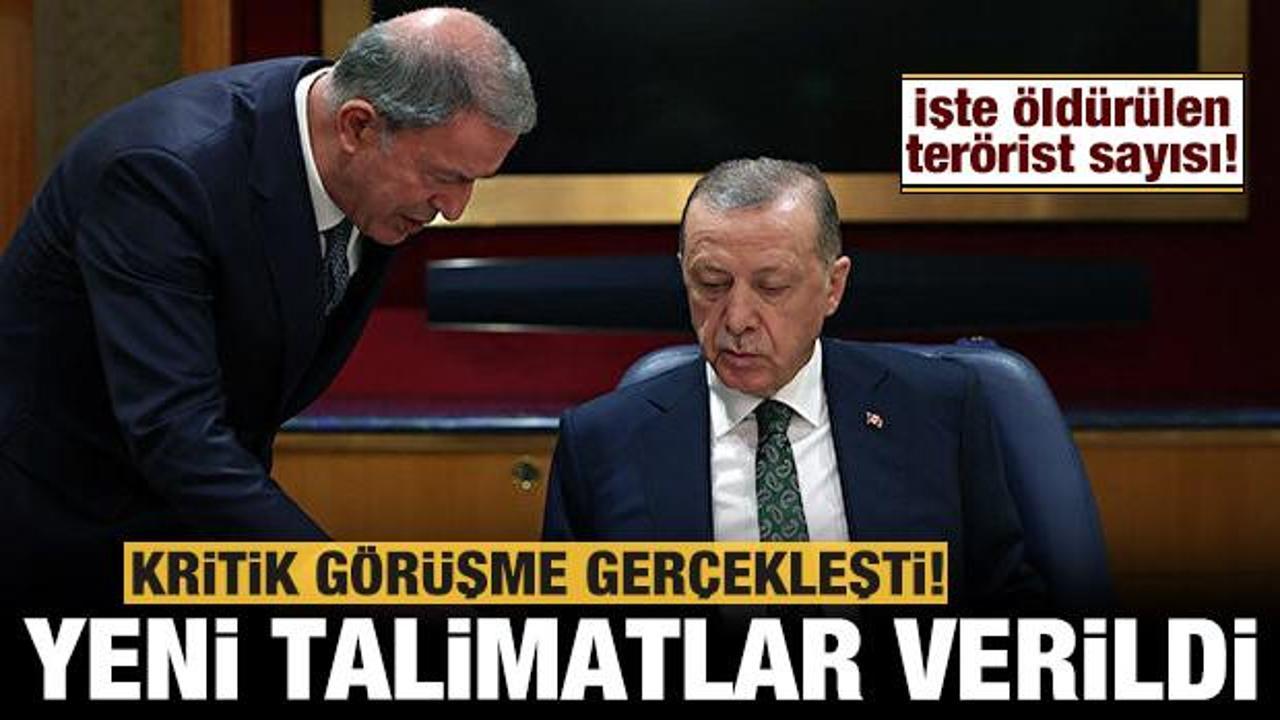 Başkan Erdoğan ve Bakan Akar arasında kritik g&ouml;r&uuml;şme: Yeni talimatlar verildi