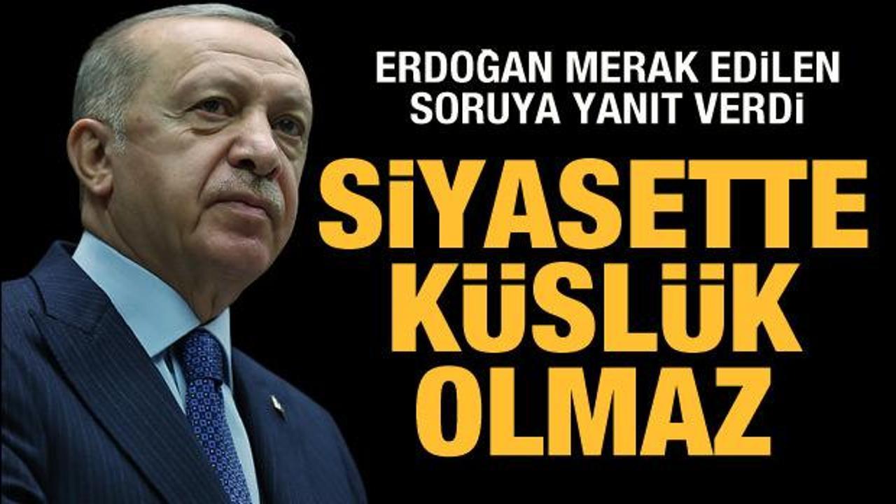 Cumhurbaşkanı Erdoğan'dan Esed sorusuna yanıt