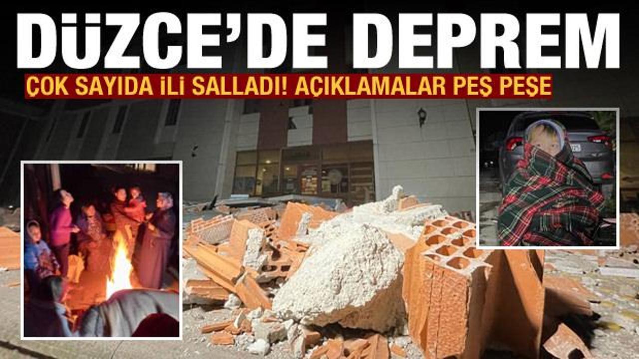 Son dakika: Düzce'de şiddetli deprem! İstanbul, Ankara, Bursa, Kocaeli, Çanakkale sallandı