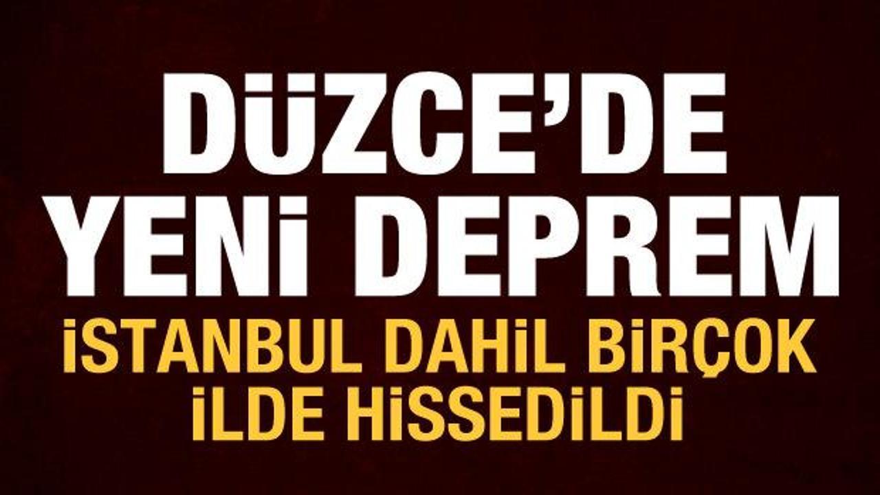 Son depremler! D&uuml;zce'de deprem: İstanbul'da da hissedildi