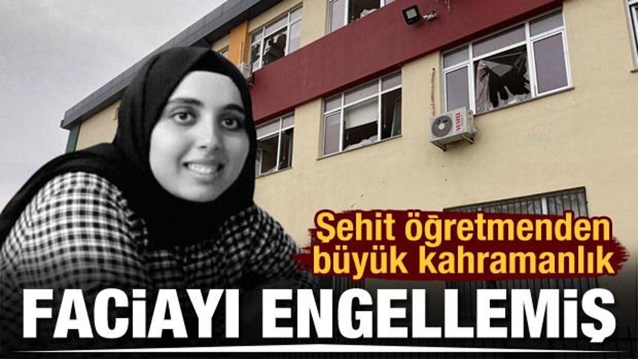 Terör örgütü PKK/YPG'nin saldırısında şehit olan Ayşenur öğretmen faciayı engellemiş