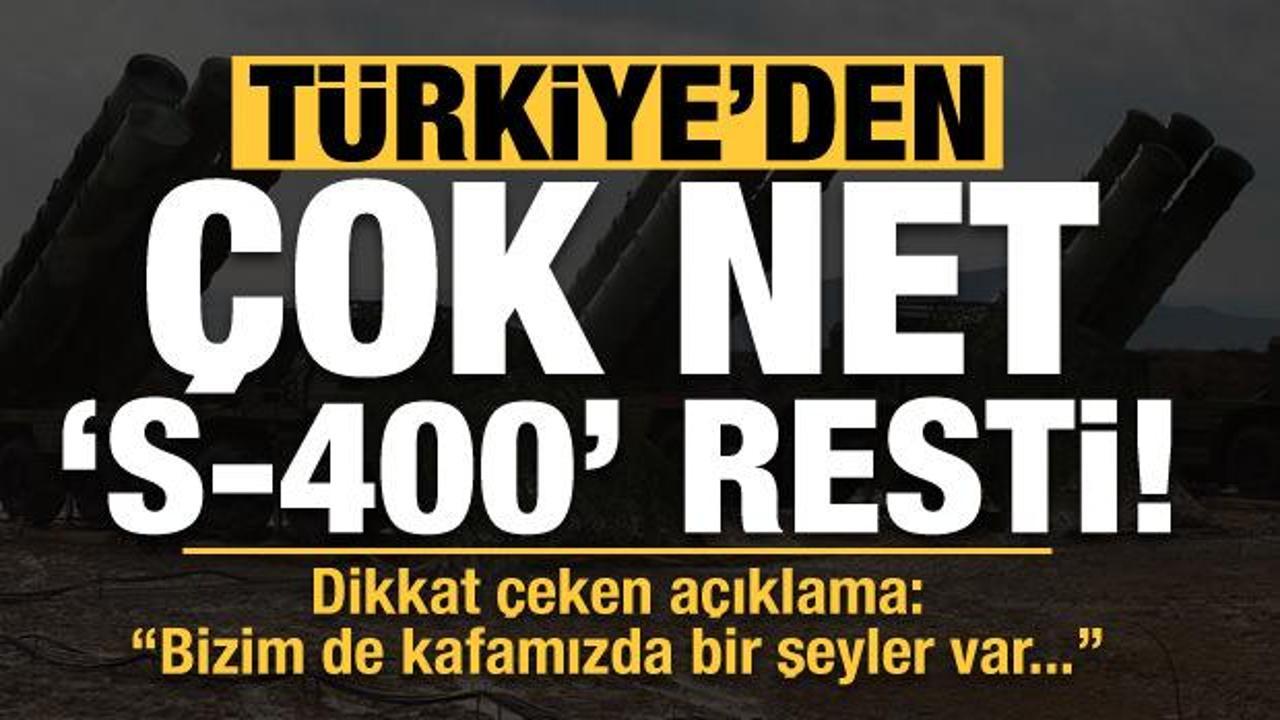 Türkiye'den 'S-400' resti: Kullanmaya hazırız, kafamızda başka şeyler var!