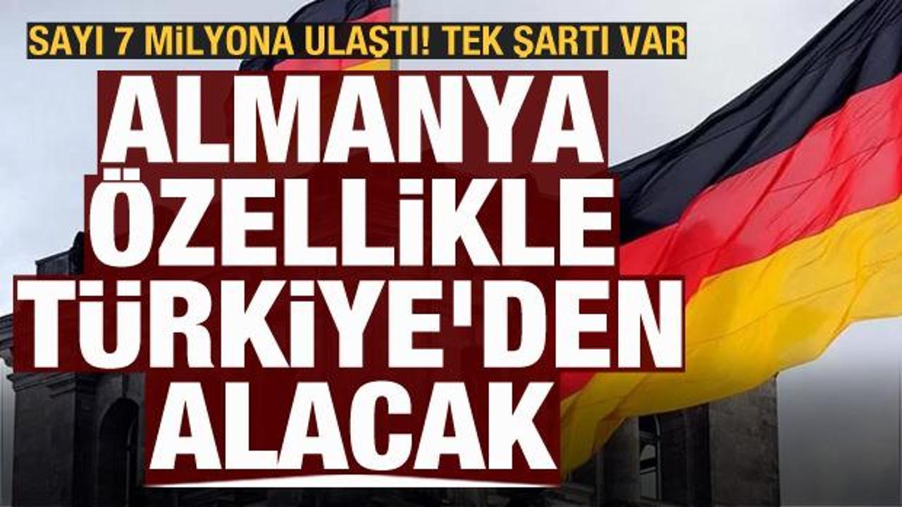 Almanya kapıları ardına kadar açıyor: Özellikle Türkiye'den alınacak