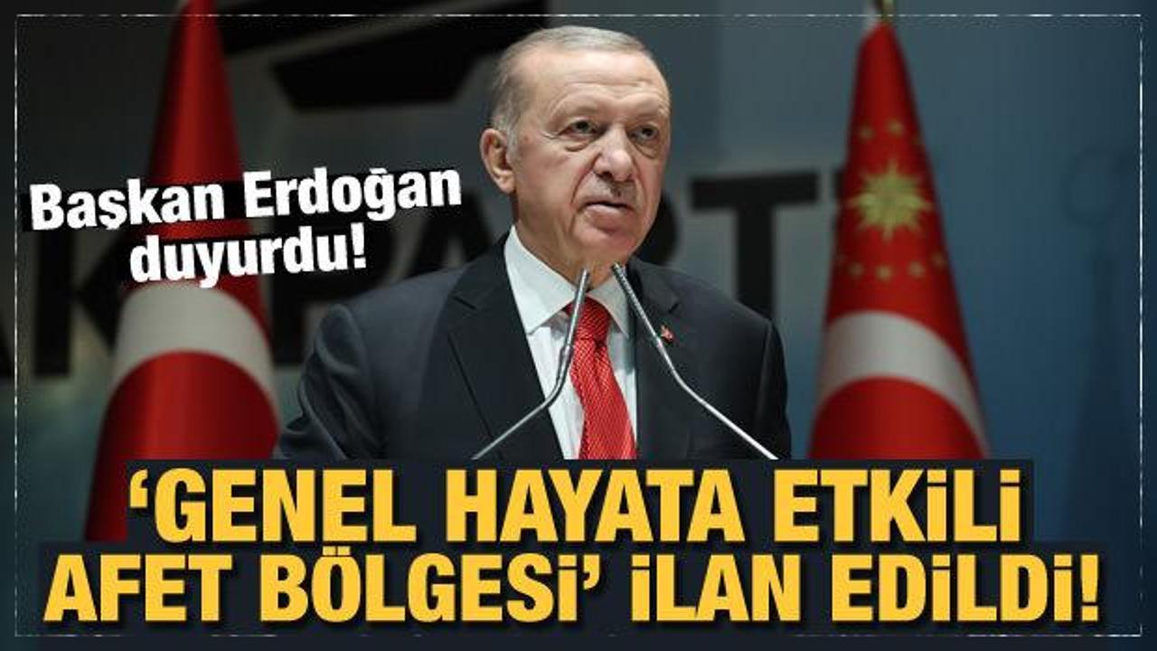 Son Dakika... Erdoğan duyurdu: D&uuml;zce 'Genel Hayata Etkili Afet B&ouml;lgesi' ilan edildi!