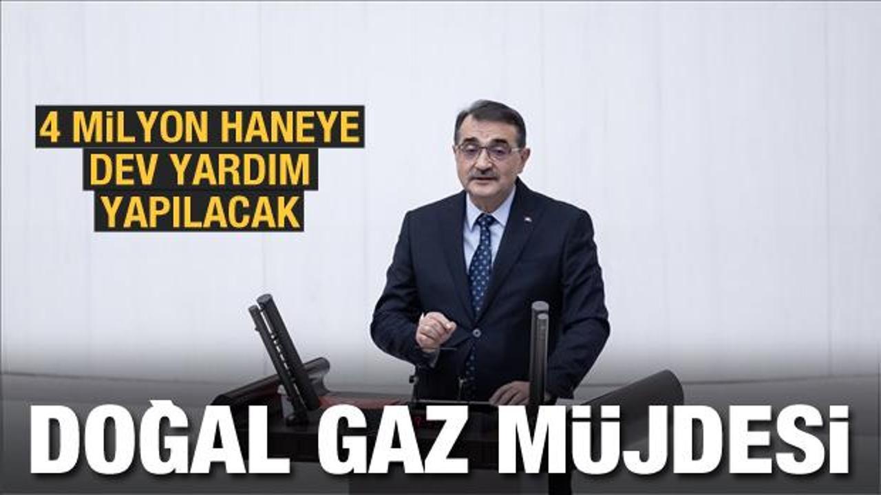 Bakan D&ouml;nmez'den doğal gaz m&uuml;jdesi: 4 milyon haneye 3 milyar TL yardım yapılacak