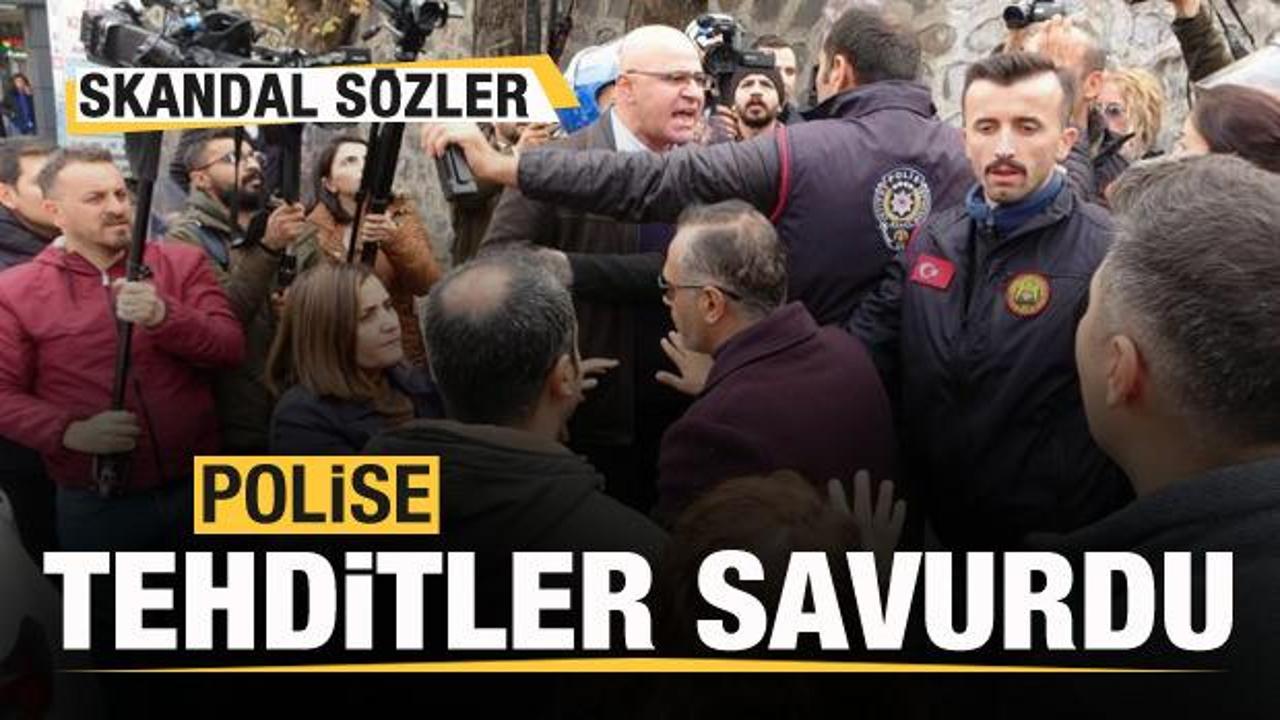 HDP’li vekilden polislere tehdit! Skandal sözler