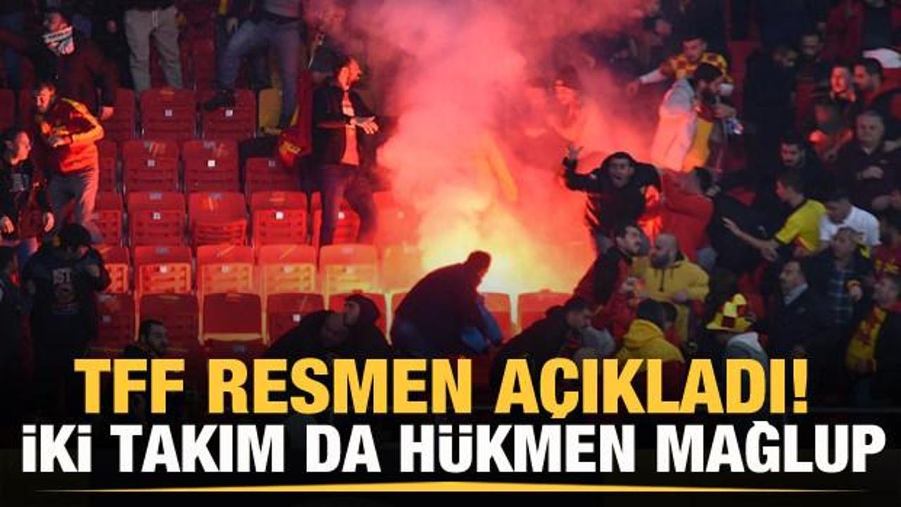 TFF resmen a&ccedil;ıkladı! G&ouml;ztepe ve Altay h&uuml;kmen mağlup