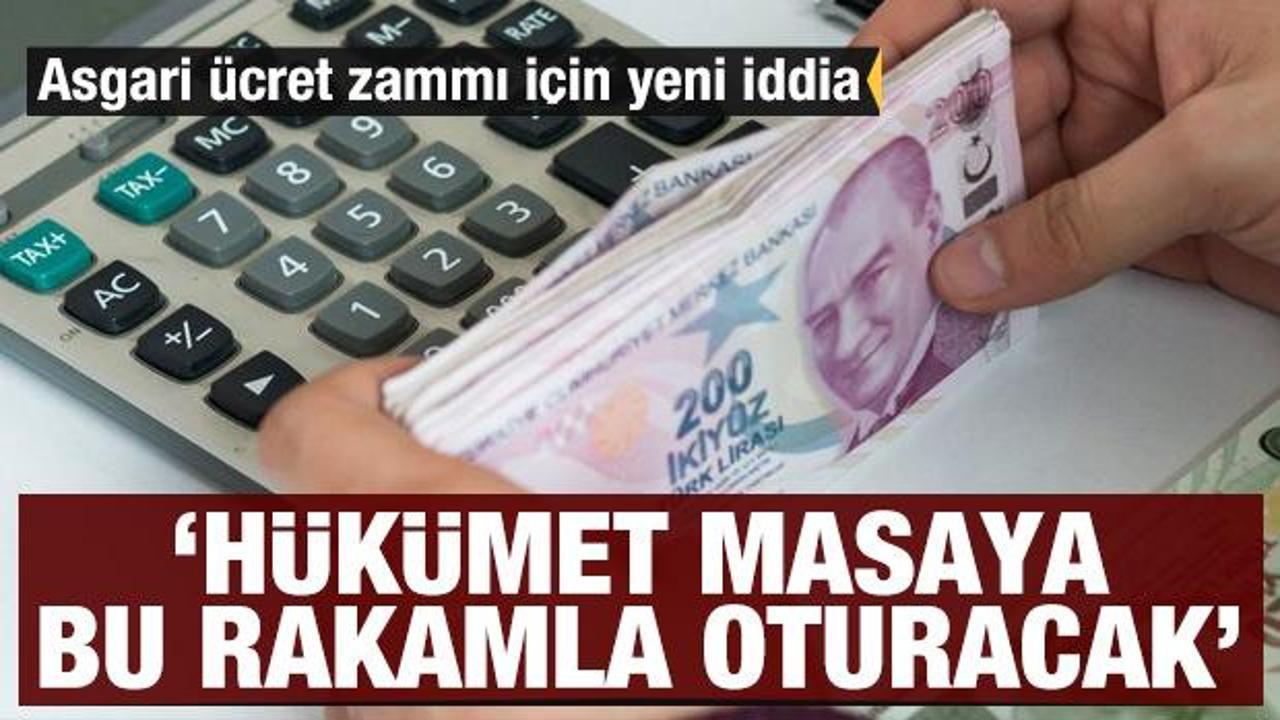 'H&uuml;k&uuml;met bu rakamla masaya oturacak' Asgari &uuml;cret zammı i&ccedil;in yeni iddia