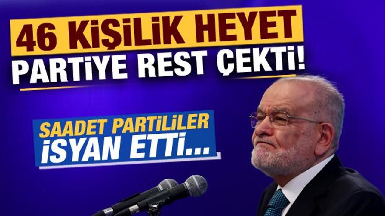 Saadet Partililer isyan etti, Haymana Mutabakatı Heyeti partiye resti &ccedil;ekti!