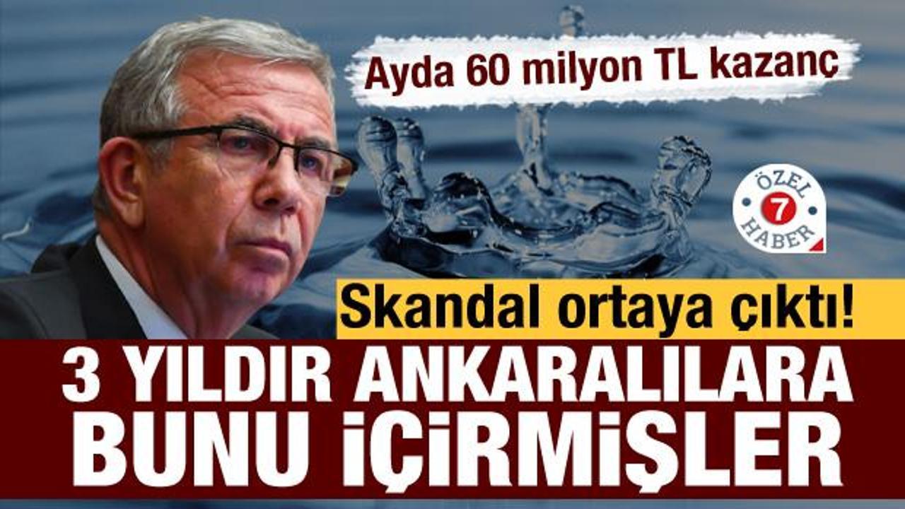 Skandal ortaya çıktı! 3 yıldır Ankaralılara bunu içirmişler