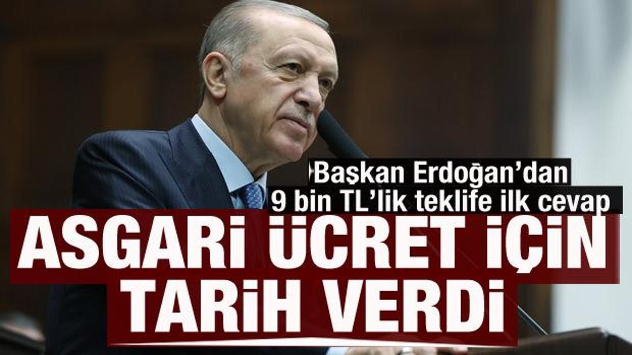Başkan Erdoğan asgari ücret için tarih verdi