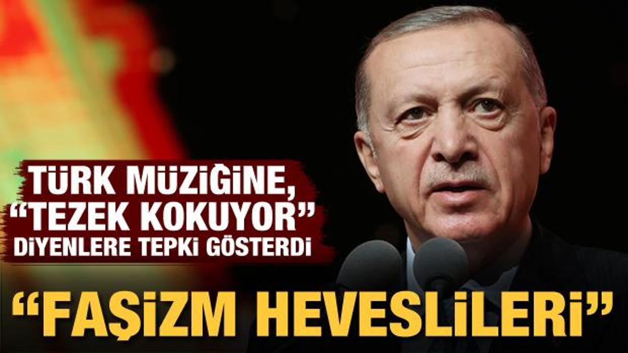 Başkan Erdoğan'dan "tezek kokuyor" diyerek Türk müziğini engelleyenlere tepki