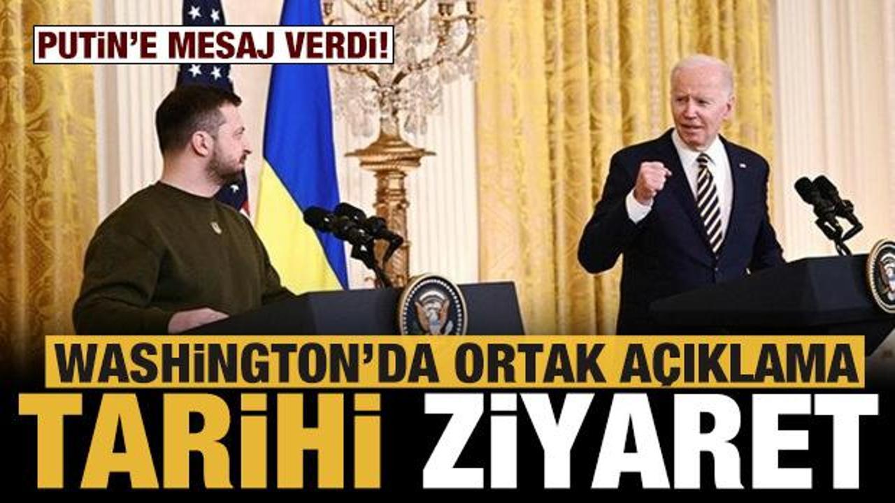 Biden ve Zelenskiy'den ortak a&ccedil;ıklama!