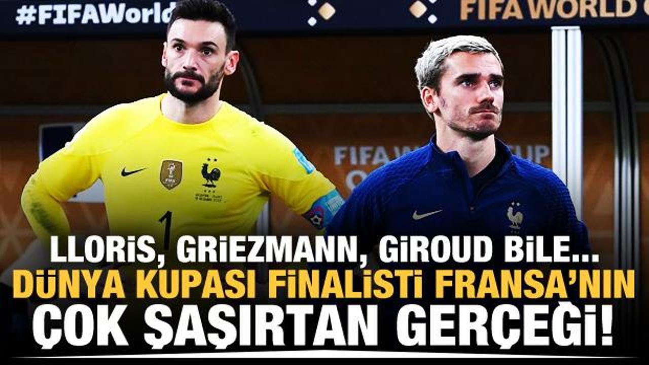 Dünya Kupası finalisti Fransa'nın çok şaşırtan gerçeği!
