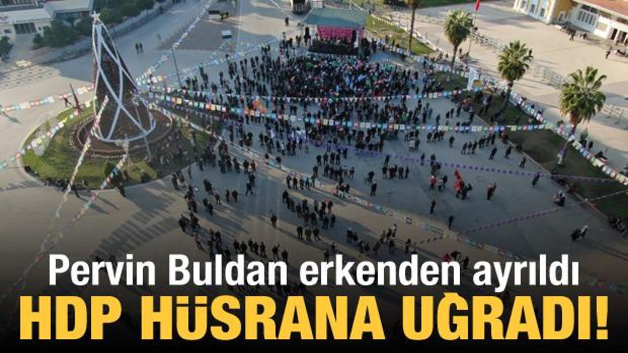 HDP hüsrana uğradı! Pervin Buldan erkenden ayrıldı