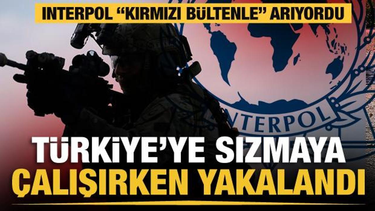 İnterpol &ldquo;kırmızı b&uuml;ltenle&rdquo; arıyordu, Mehmet&ccedil;ik T&uuml;rkiye'ye sızmaya &ccedil;alışırken yakaladı